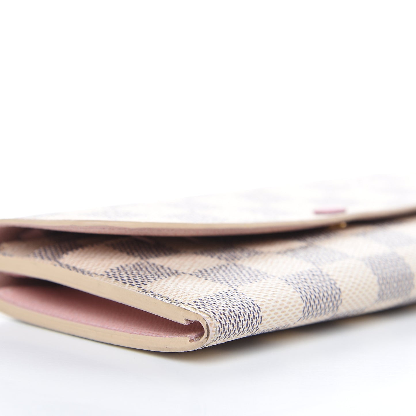Damier Azur Emilie Wallet Rose Ballerine