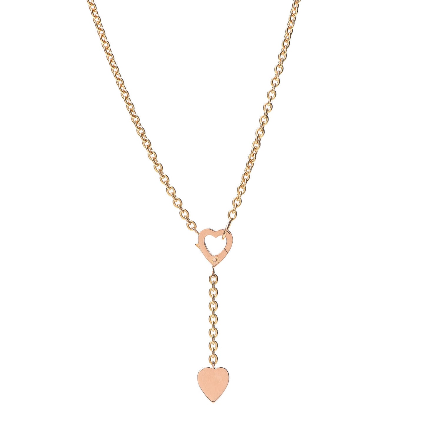 18K Pink Gold Mon Amour Lariat Necklace