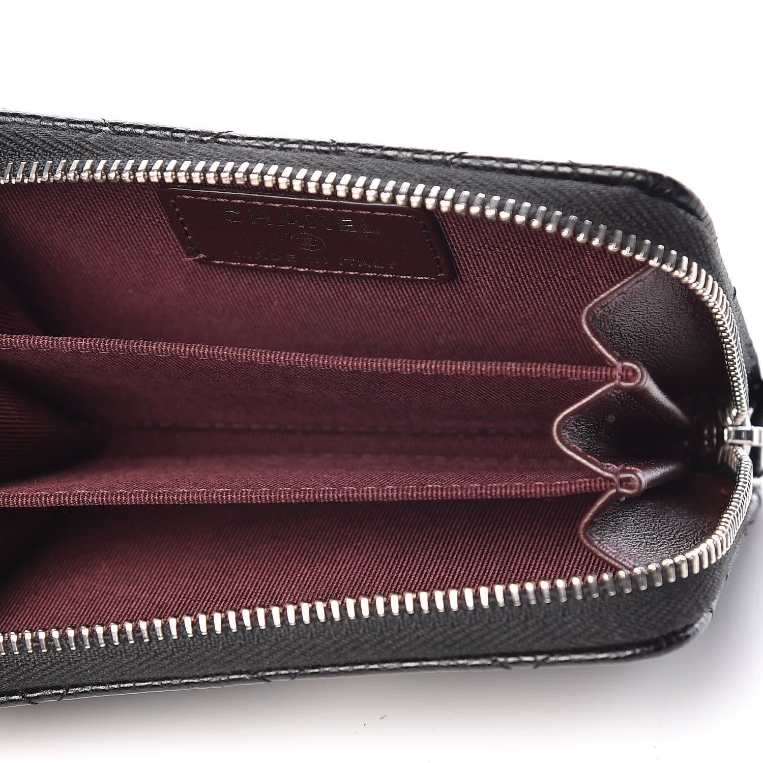 Chanel Caviar Quilted Zip Coin Purse Black 5 of 8