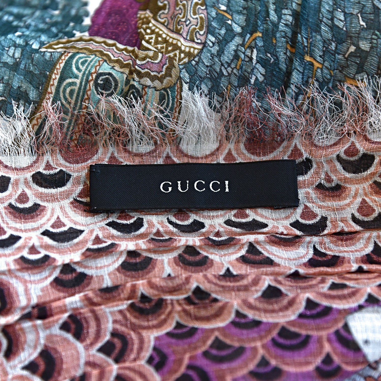 Gucci Silk Square Scarf Multicolor 4 of 5