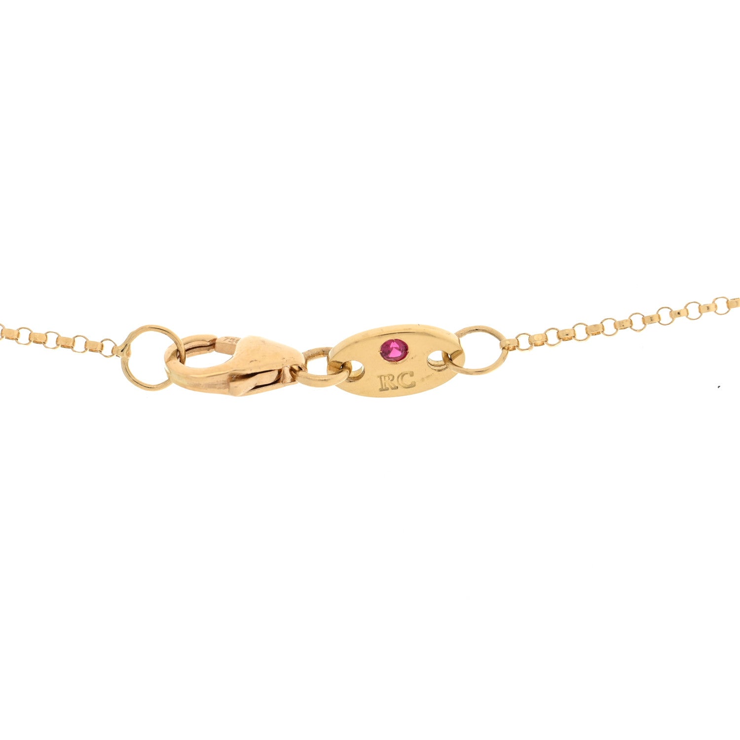 Roberto Coin 18K Yellow Gold Diamond Medium Vernazza Open Frame Flower Pendant Necklace 3 of 4