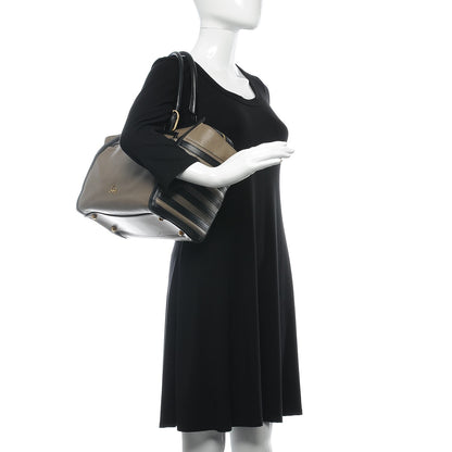 Christian Louboutin Calfskin Farida Bowler Bag Taupe Black 2 of 10