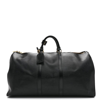 Louis Vuitton Epi Keepall 55 Black 1 of 9