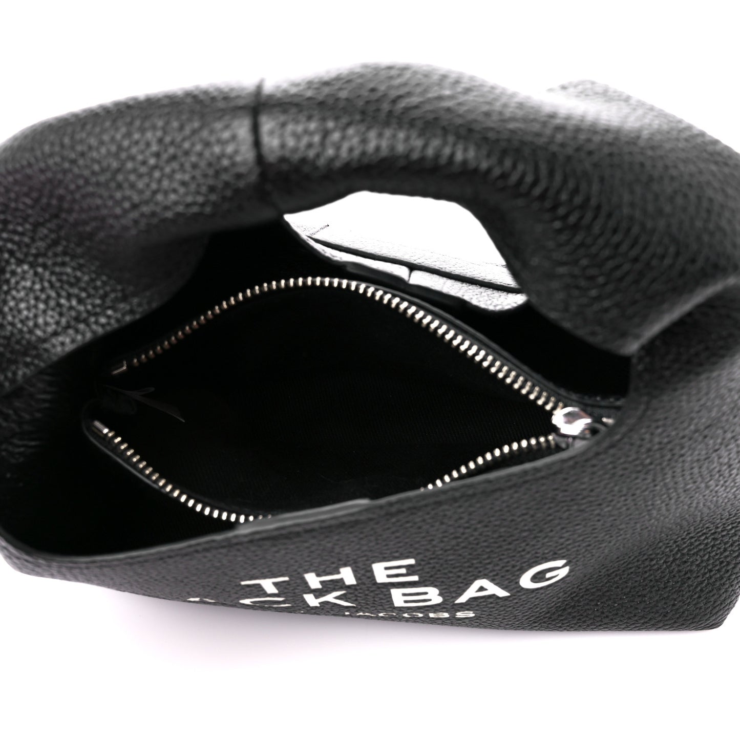 Grained Calfskin Mini The Sack Bag Black