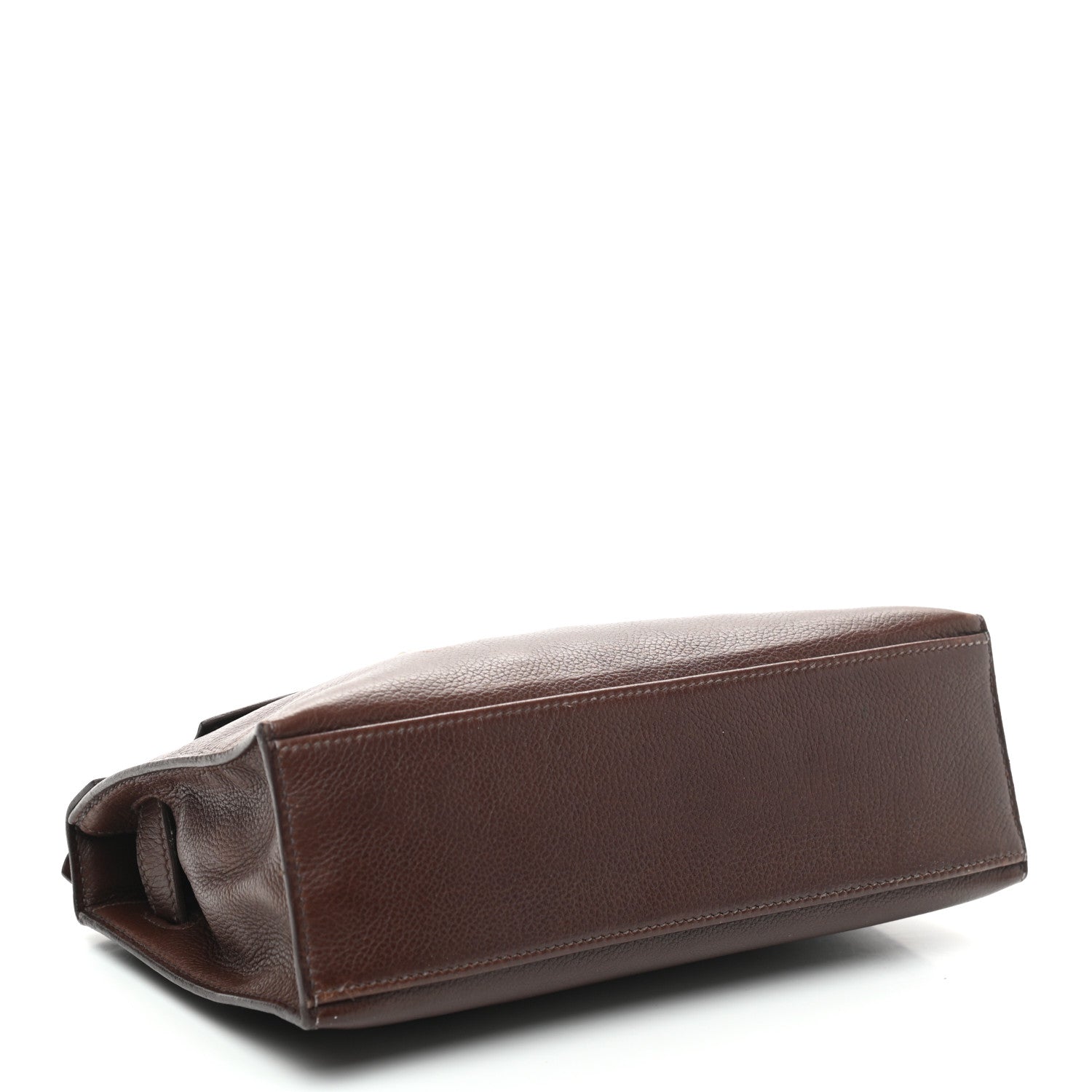 Hermes Evergrain Kelly Pochette Clutch Havane 4 of 9