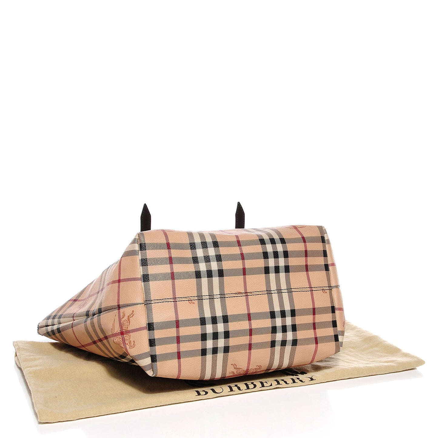 Haymarket Check Small Zip Tote Chocolate