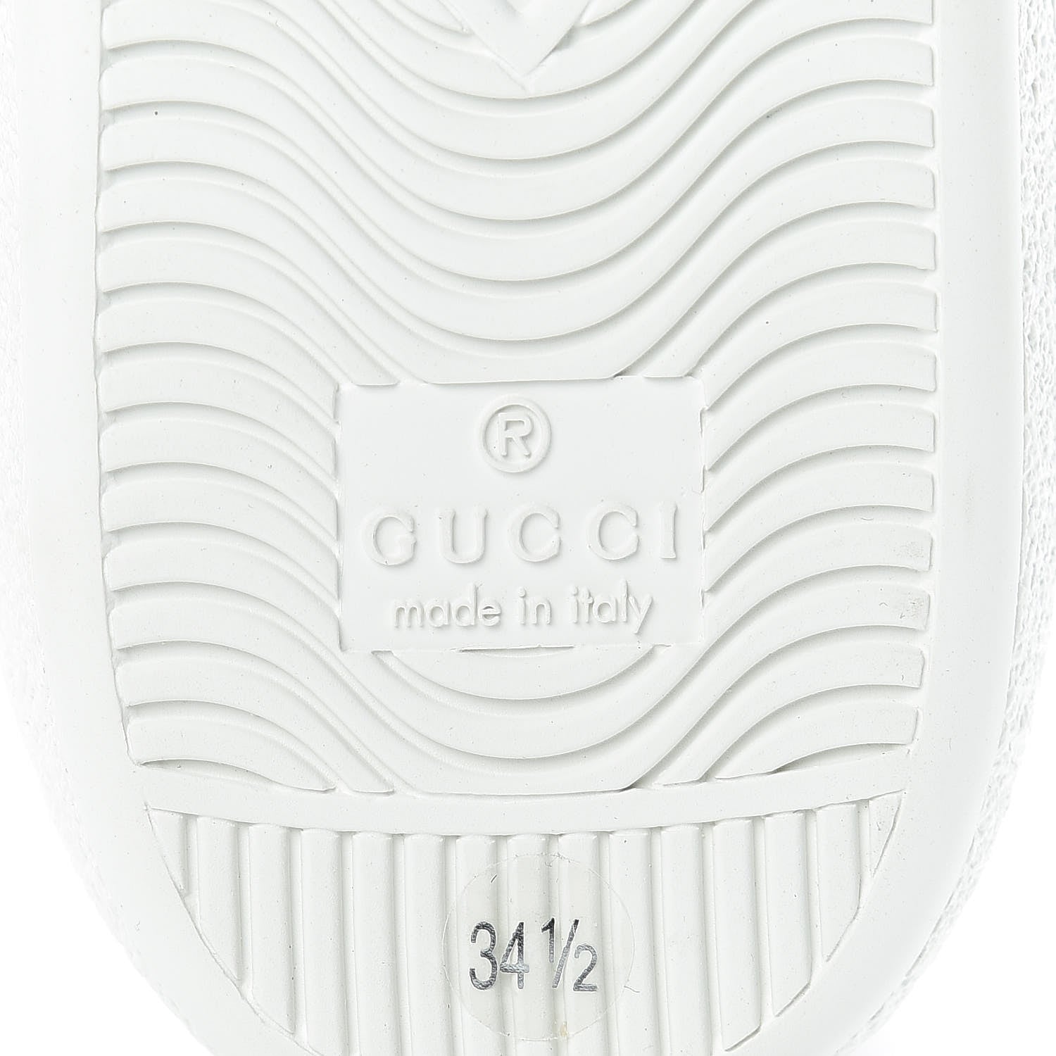 Gucci Calfskin Ayers Web Blind for Love Embroidered Mens Ace Sneakers 34.5 White 7 of 9