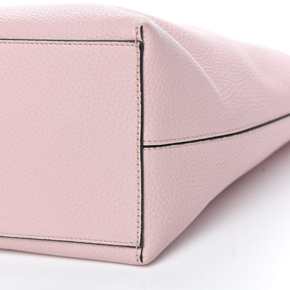 Valentino Garavani Grained Calfskin Rockstud Shoulder Tote Water Rose 17 of 17