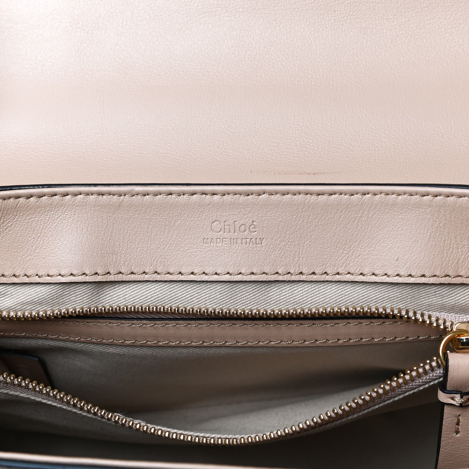 Chloe Calfskin Crocodile Embossed Small C Double Carry Nut 7 of 20