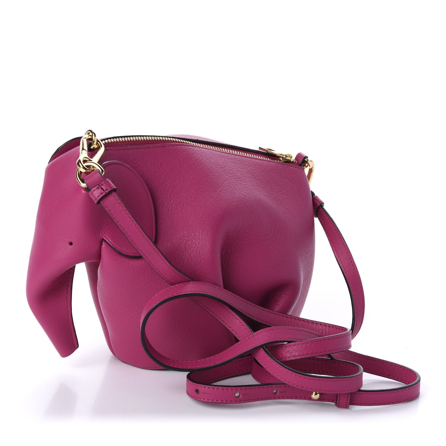 Loewe Calfskin Mini Elephant Crossbody Bag Fuchsia 3 of 9