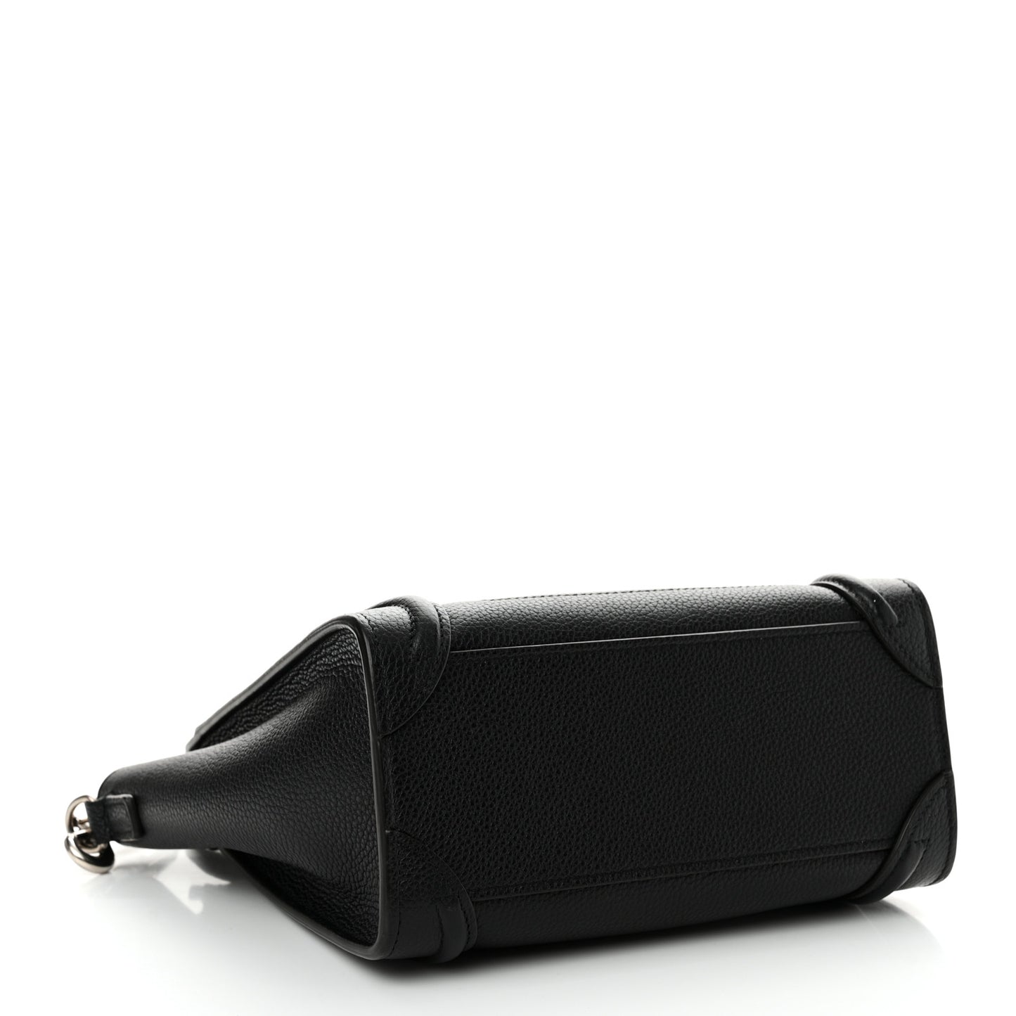 Drummed Calfskin Nano Luggage Black