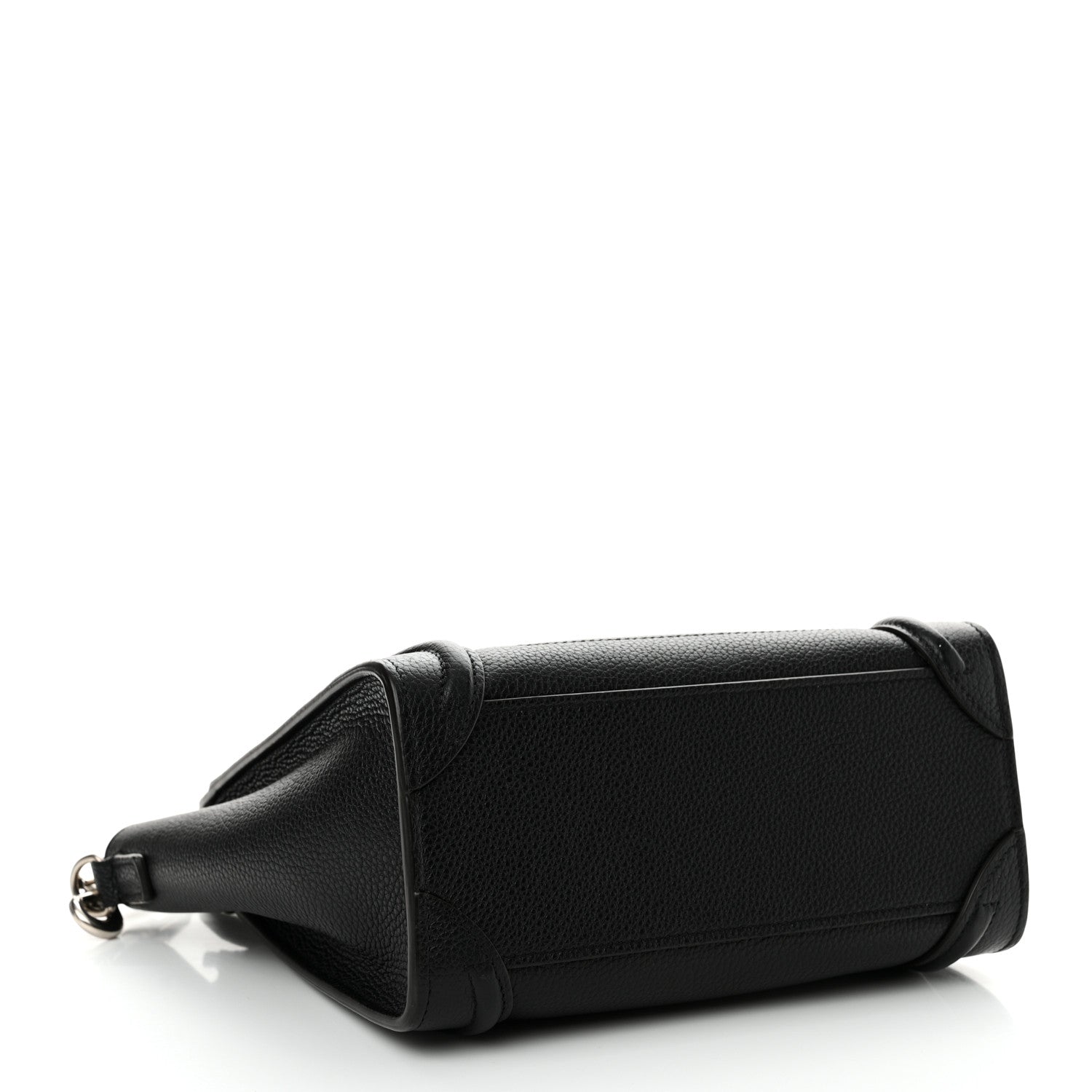 Celine Drummed Calfskin Nano Luggage Black 4 of 12
