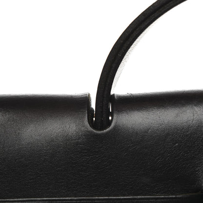 Hermes Toile Vache Calfskin Herbag 39 MM Black 23 of 24
