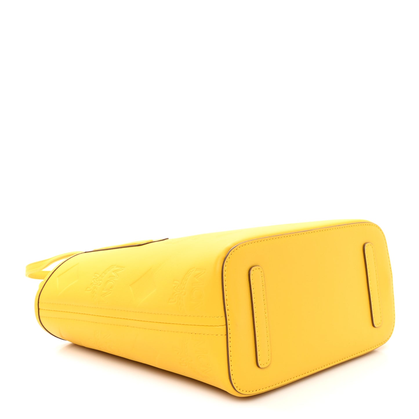 Calfskin Maxi Monogram Mini Liz Tote Old Gold