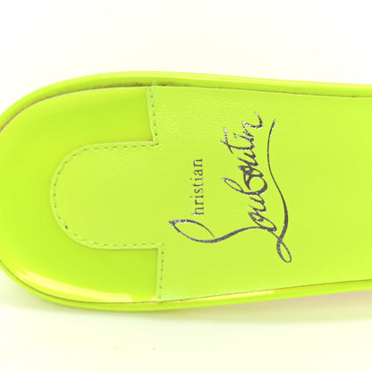 Christian Louboutin PVC Patent Me Dolly 85 Pumps 38.5 Fluo Yellow 6 of 6