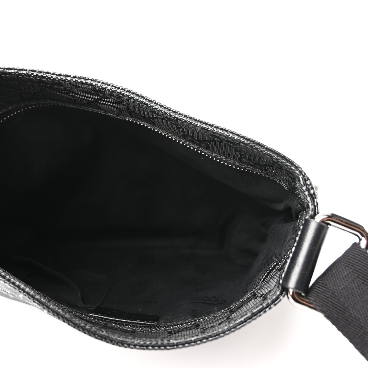 Imprime Monogram Small Flat Messenger Bag Black