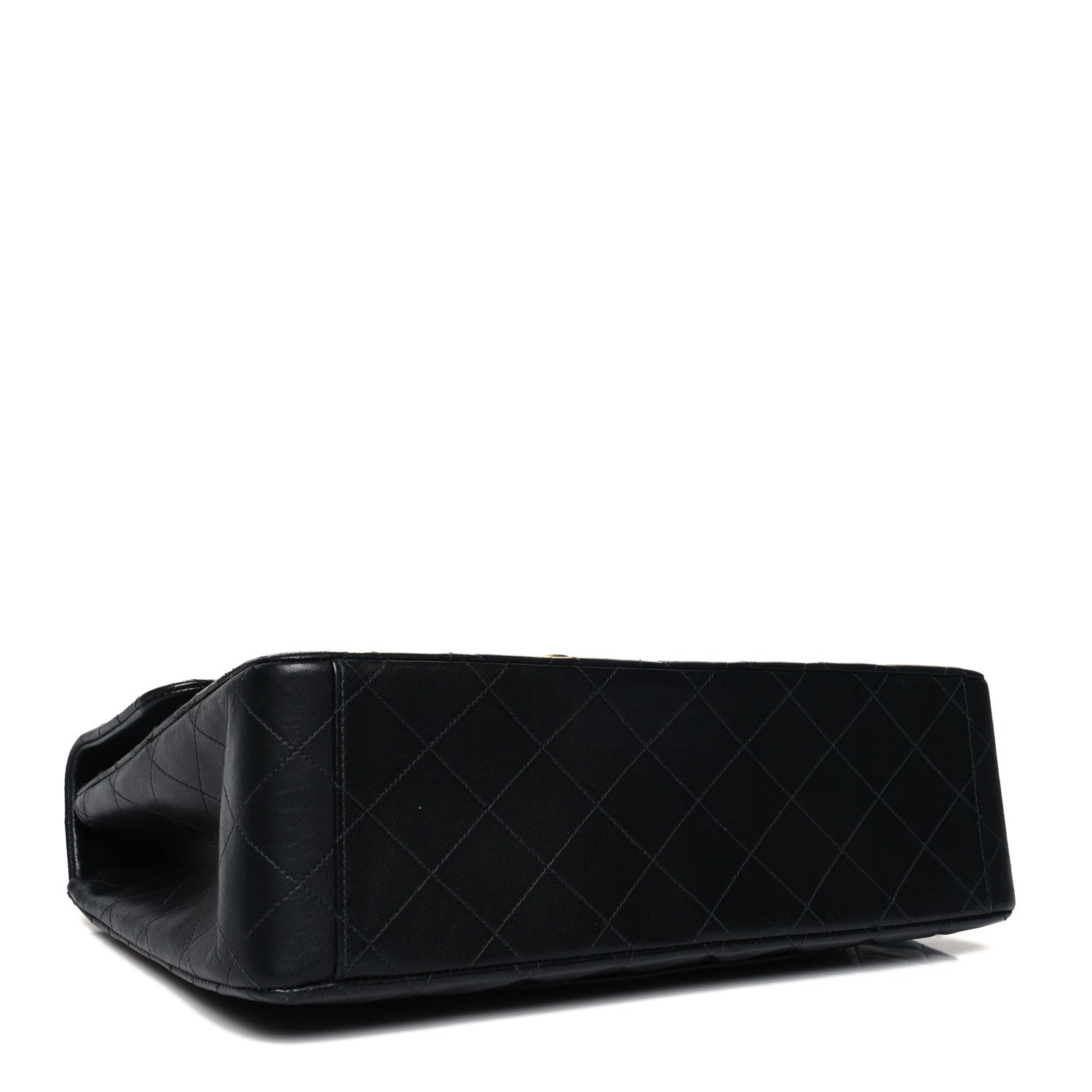 Chanel Lambskin Quilted XL Jumbo Single Flap Black 4 of 14