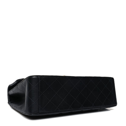 Chanel Lambskin Quilted XL Jumbo Single Flap Black 4 of 14