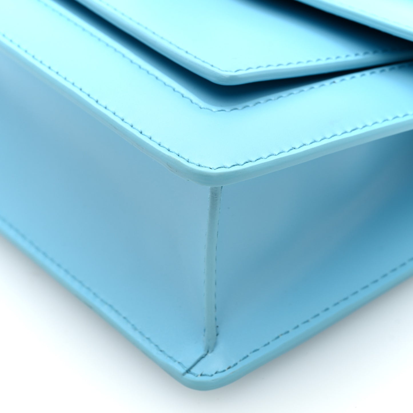 x ALEXANDER WANG Calfskin Serpenti Top Handle Belt Bag Baby Blue