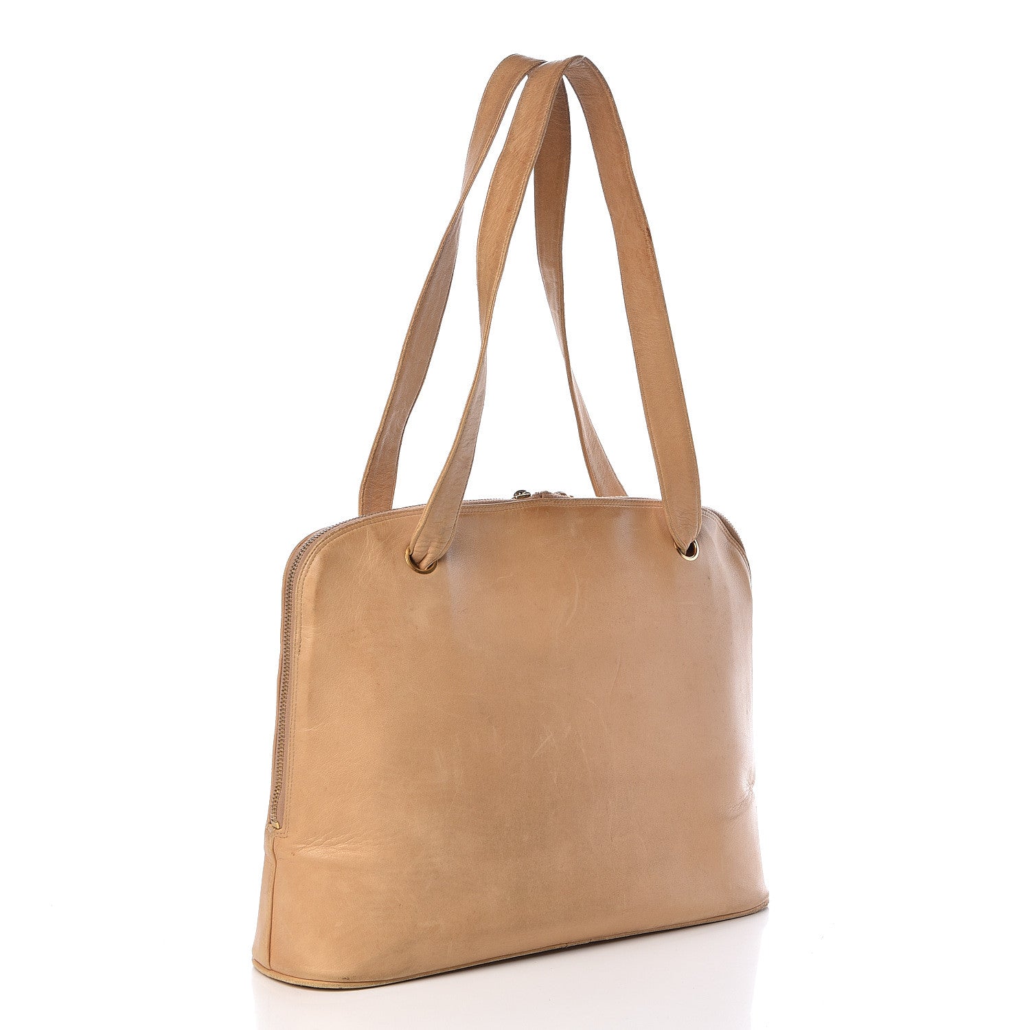 Chanel Lambskin CC Shoulder Bag Beige 3 of 12
