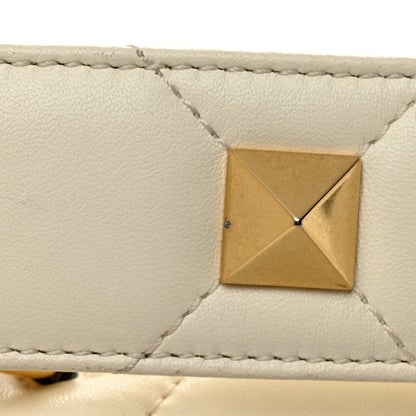 Valentino Garavani Nappa Medium Roman Stud Shoulder Bag Ivory 10 of 15