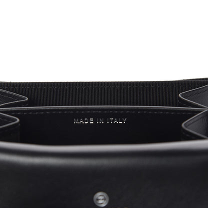 Chanel Patent Quilted Bi-Color Flap Card Holder Wallet Black Red 7 of 9