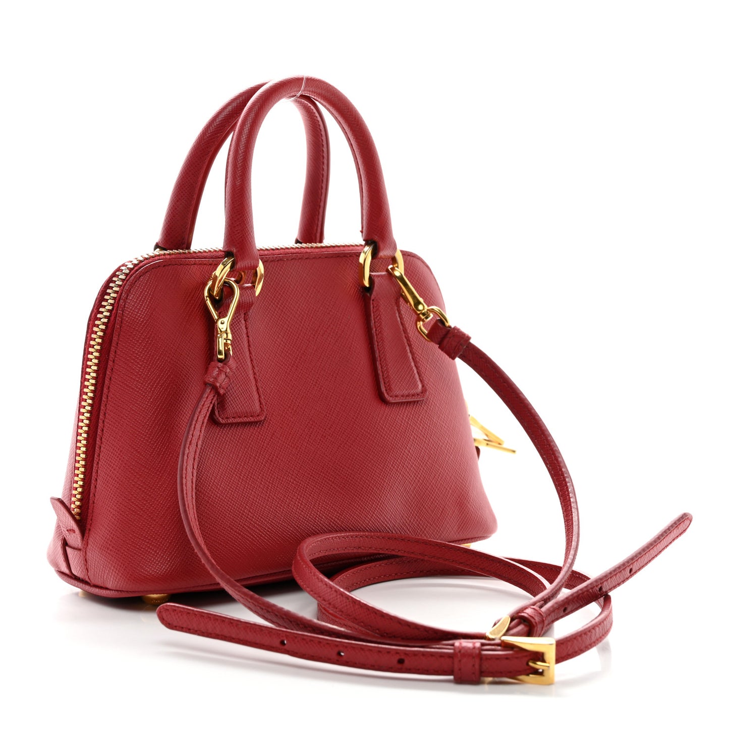 Saffiano Lux Mini Promenade Tote Fuoco