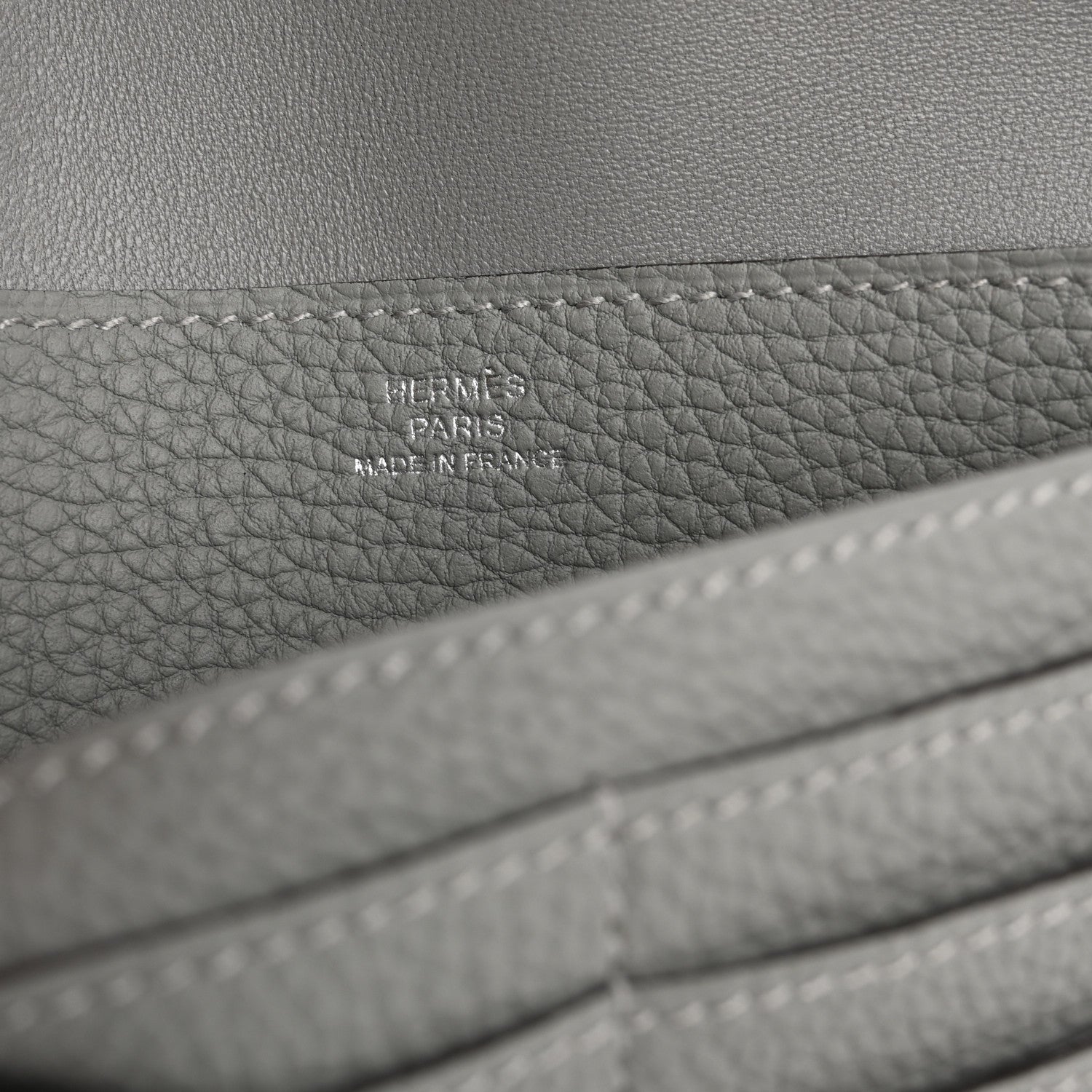 Hermes Togo Dogon Recto Verso Wallet Gris Mouette 6 of 8