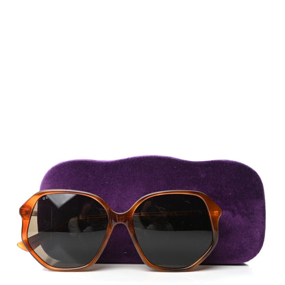 Gucci Acetate Round Sunglasses GG0258SA Tortoise 8 of 8
