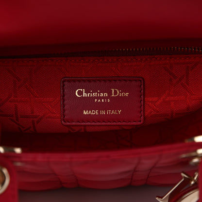 Christian Dior Lambskin Cannage Small My ABCDior Lady Dior Red 6 of 9