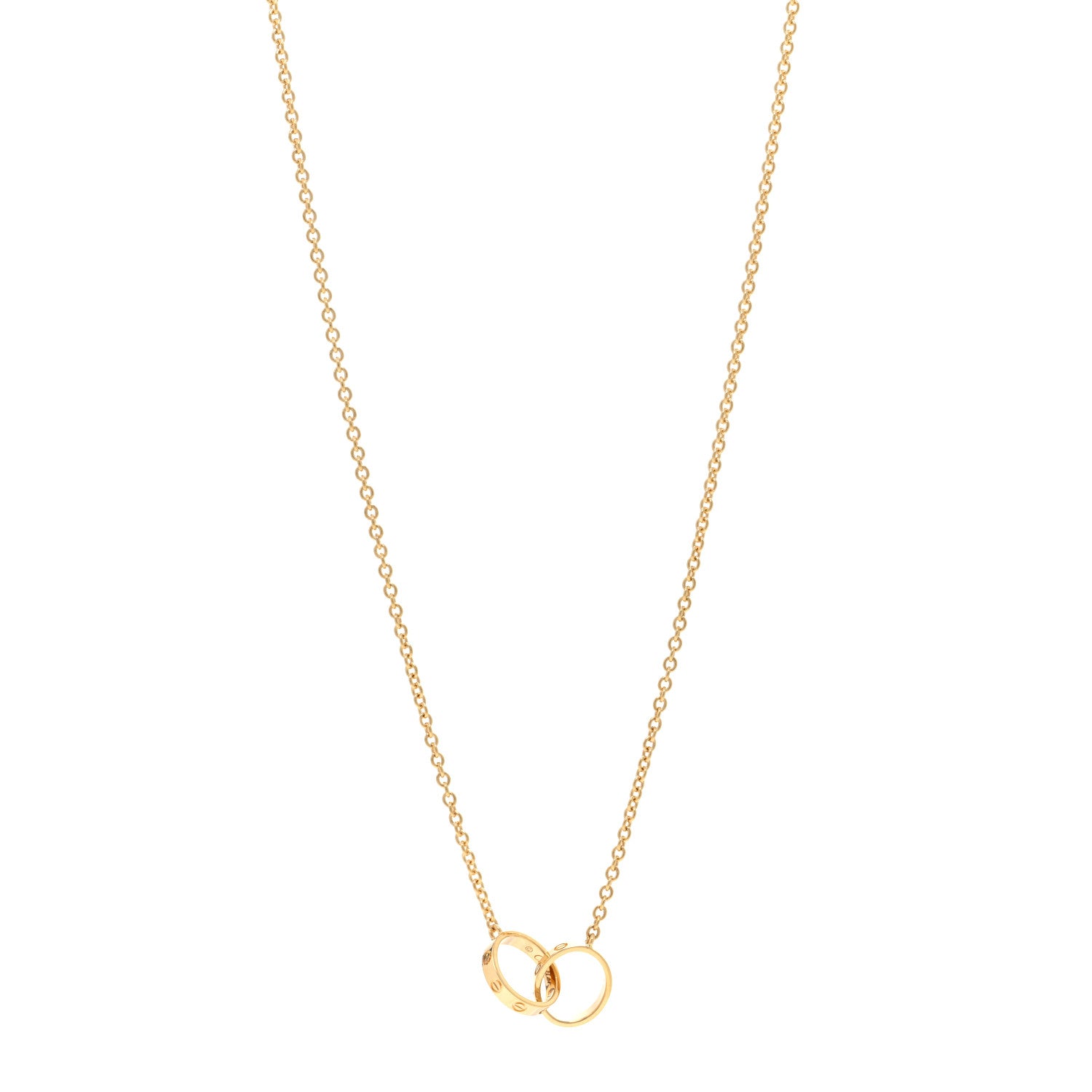 Cartier 18K Yellow Gold Interlocking LOVE Necklace 1 of 5