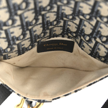 Christian Dior Oblique Saddle Belt Bag Blue 5 of 14