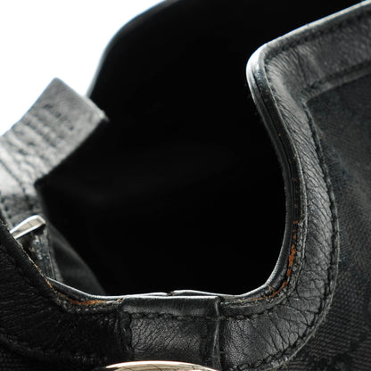 Gucci Monogram Large Indy Top Handle Bag Black 10 of 13