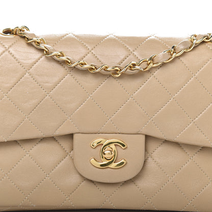 Chanel Lambskin Quilted Small Double Flap Beige 16 of 20
