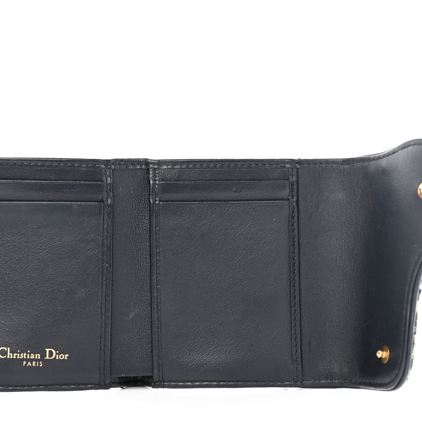 Oblique Saddle Lotus Wallet Blue