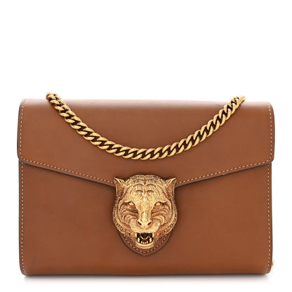 Gucci Calfskin Animalier Chain Wallet Brown 1 of 11