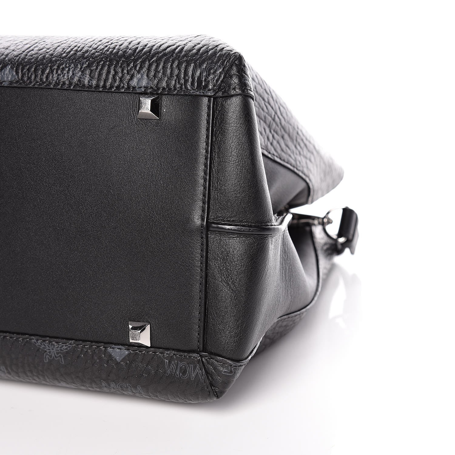 MCM Visetos Large Essential Tote Black 7 of 14