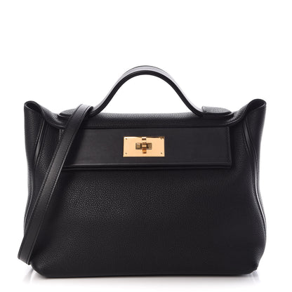 Hermes Taurillon Maurice Swift 24/24 29 Black 1 of 10