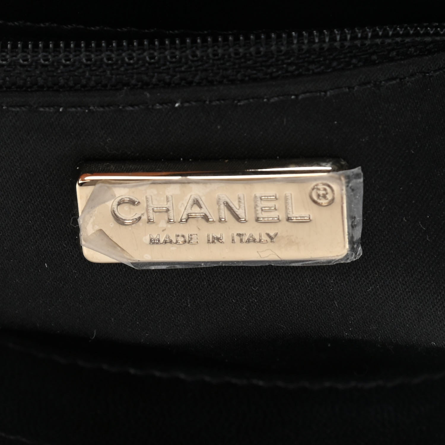 Chanel Sequin Striped Classic Mini Flap Black Gold 6 of 9