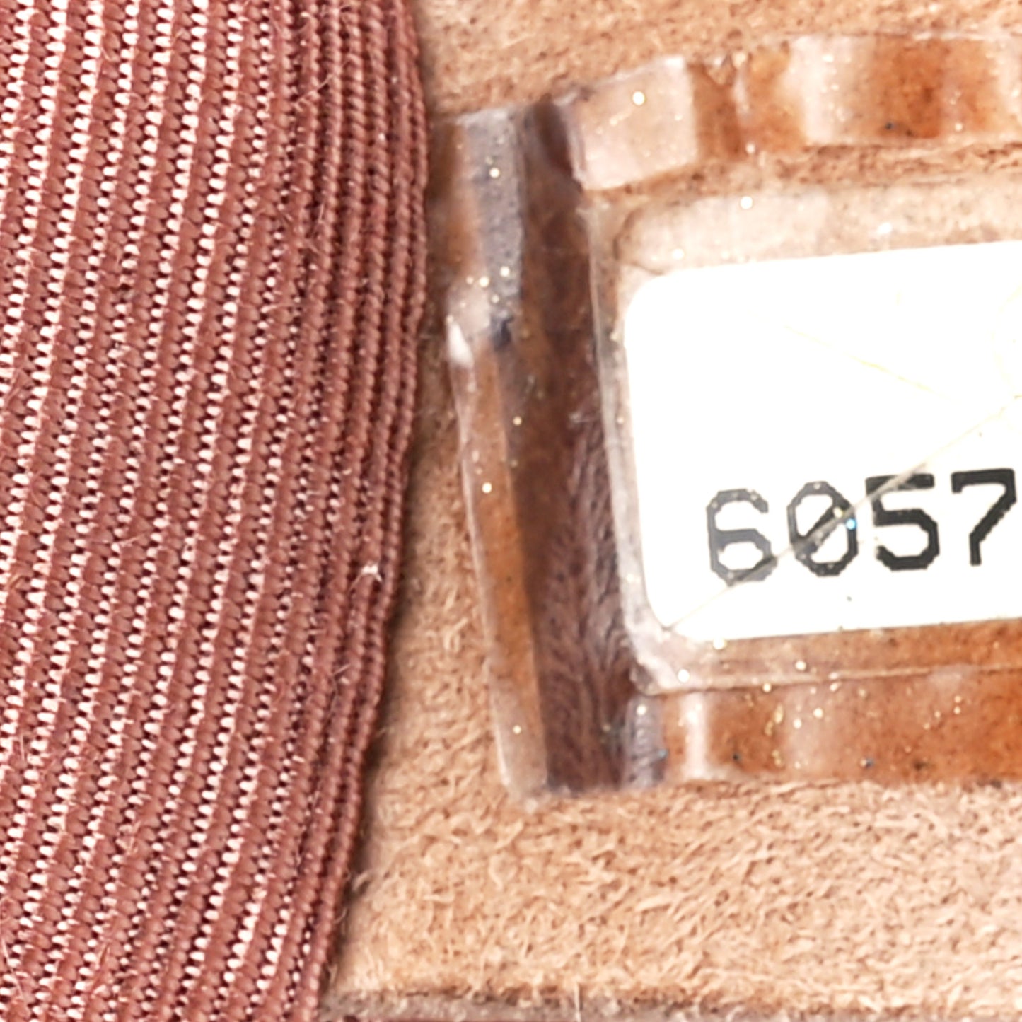 Suede Chocolate Bar Mademoiselle Flap Beige