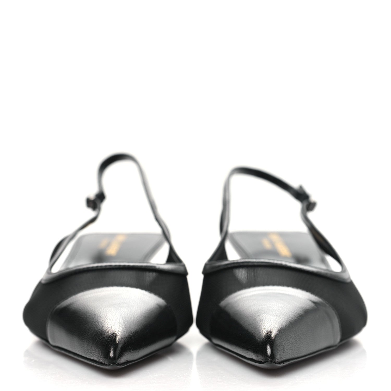 Saint Laurent Mesh Oxalis Slingback 30 Pumps 39.5 Black 2 of 8