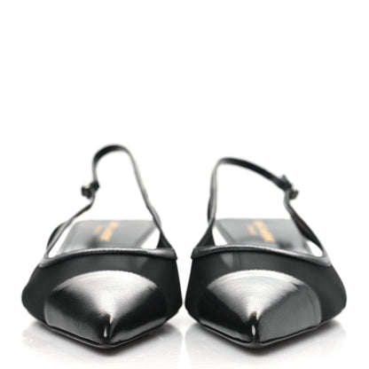 Saint Laurent Mesh Oxalis Slingback 30 Pumps 39.5 Black 2 of 8