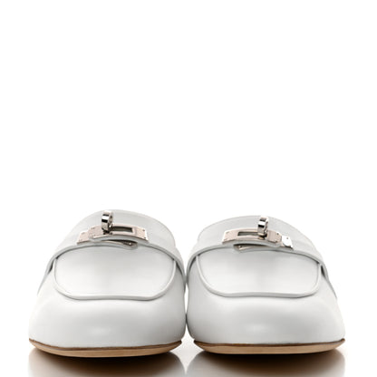 Hermes Calfskin Oz Mules 41 White 2 of 7
