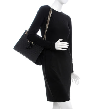 Gucci Guccissima Large Emily Chain Shoulder Bag Black 2 of 8