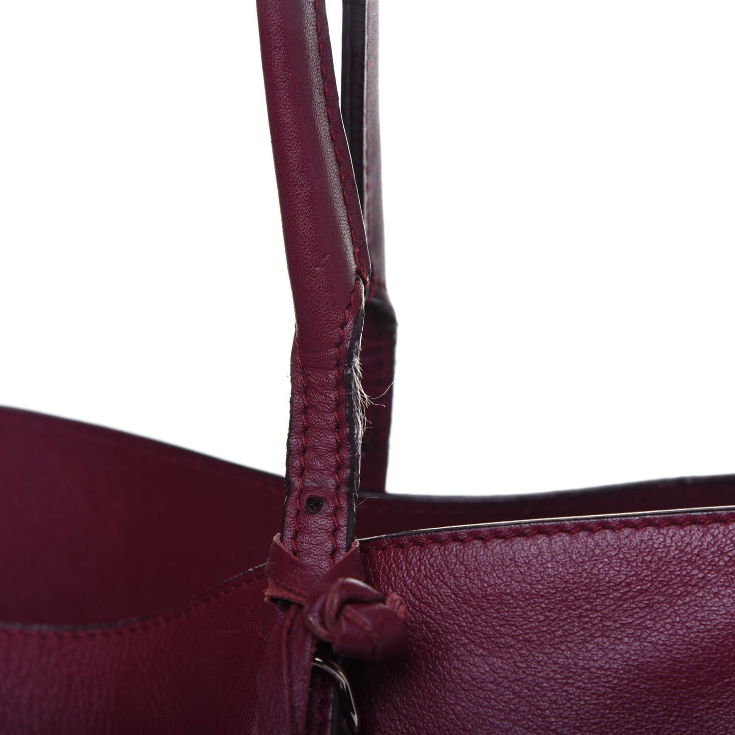 Veau Papier Classic Silver Hardware A4 Zip Around Tote Rouge Pourpre