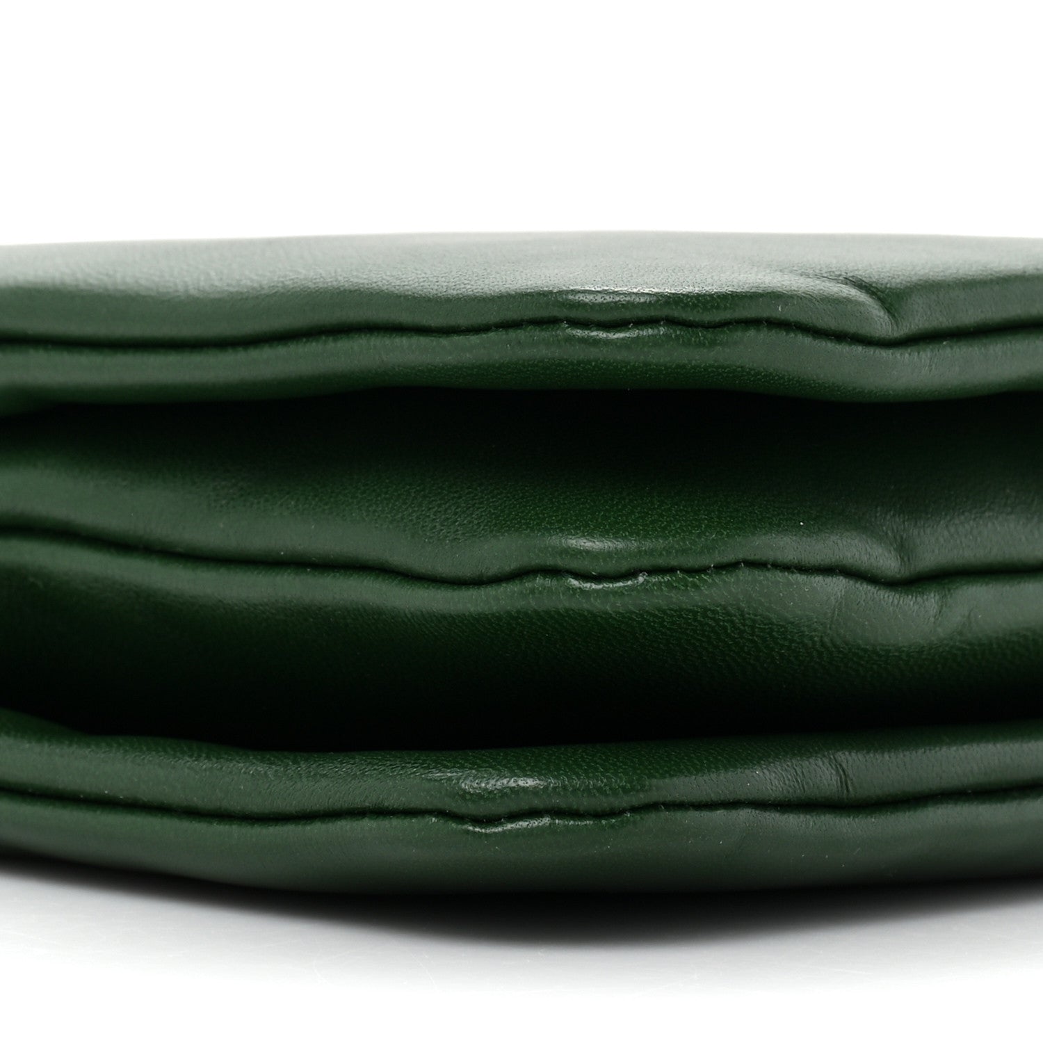 Celine Lambskin Large Trio Crossbody Bag Malachite 11 of 12