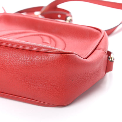 Gucci Pebbled Calfskin Small Soho Disco Bag Tabasco Red 8 of 8