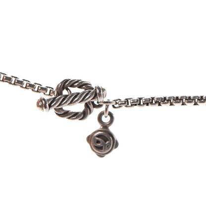 David Yurman Sterling Silver Pearl Bijoux Chain Necklace 5 of 6