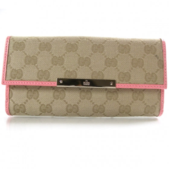 Gucci Monogram Continental Wallet Pink 1 of 9