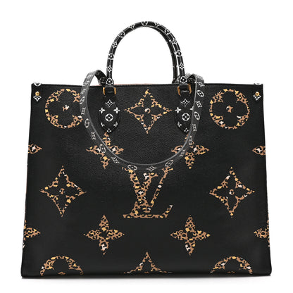 Louis Vuitton Monogram Giant Jungle Onthego GM Black 1 of 9